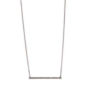ADORNIA Fine Diamond Detail Bar Necklace 0.30 ctw